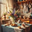 Kitchen textiles and tablecloths