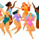 Women's jumpsuits and bodysuits in large sizes