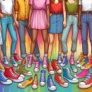 Women's canvas shoes