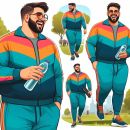 Men's training suits in large sizes