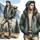 Men's sports and outdoor clothing
