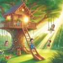Playroom and garden