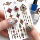 Nail jewelry and nail stickers
