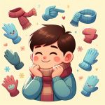 Gloves and scarves for children