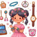 Children's jewellery, watches and hair accessories