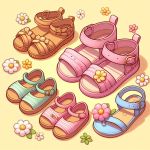 Girls sandals and slippers