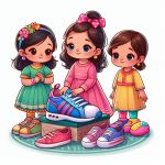 Girls sports shoes
